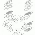 FLHTI 1FVW ELECTRA GLIDE STANDARD (2004) FOOTBOARDS & FOOTPEGS