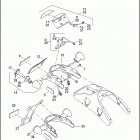VRSCB 1HBZ VRSCB V-ROD (2004) TAIL LAMP, REAR TURN SIGNALS & LICENSE PLATE BRACK...