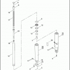 FLHTCSE 1PJE CVO ELECTRA GLIDE (2004) FRONT FORK - TUBE ASSEMBLIES & SLIDERS