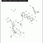 FLHTCSE 1PJE CVO ELECTRA GLIDE (2004) PASSING LAMPS & FRONT TURN SIGNALS