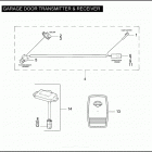 FLHTCSE 1PJE CVO ELECTRA GLIDE (2004) GARAGE DOOR TRANSMITTER & RECEIVER