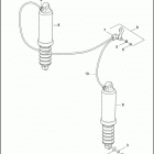 FLHTPI 1FMW ELECTRA GLIDE STANDARD POLICE (2004) REAR SHOCK ABSORBERS & AIR SUSPENSION SYSTEM