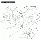 FLTRI 1FSW ROAD GLIDE (2004) INNER FAIRING - FLTRI