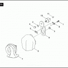 FLHTPI 1FMW ELECTRA GLIDE STANDARD POLICE (2004) Клаксон