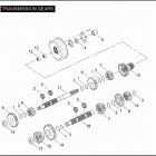 FLHTPI 1FMW ELECTRA GLIDE STANDARD POLICE (2004) TRANSMISSION GEARS