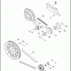 FLHTI 1FVW ELECTRA GLIDE STANDARD (2004) BELTS, CHAINS & SPROCKETS