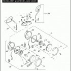 XL883 4CAM SPORTSTER 883 (2004) HEADLAMP & MIRROR - 883 / 1200R