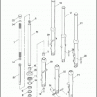 XL883 4CAM SPORTSTER 883 (2004) Передняя вилка