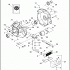 FLHTCSE 1PJE CVO ELECTRA GLIDE (2004) CRANKCASE & ENGINE - OIL FILTER & COOLER - TWIN CA...