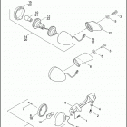 FXSTS 1BLY SPRINGER SOFTAIL (2004) REAR TURN SIGNALS