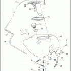 FLHRS 1FXV ROAD KING CUSTOM (2004) FUEL TANK - CARBURETED FLHR & FLHRS