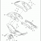 VRSCB 1HBZ VRSCB V-ROD (2004) REAR FENDER & SUPPORTS