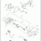 FLHTPI 1FMW ELECTRA GLIDE STANDARD POLICE (2004) TAIL LAMP & REAR TURN SIGNALS