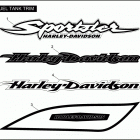 XL883 4CAM SPORTSTER 883 (2004) FUEL TANK TRIM