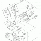 XL883 4CAM SPORTSTER 883 (2004) Задний суппорт