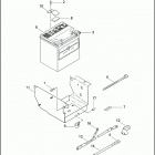FLHTCSE 1PJE CVO ELECTRA GLIDE (2004) BATTERY, TRAY & CABLES