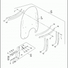FLSTCI 1BWB HERITAGE SOFTAIL CLASSIC (2004) WINDSHIELD - FLSTC / I