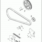 XL883 4CAM SPORTSTER 883 (2004) BELTS & SPROCKETS