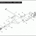 XL1200C 1CGP SPORTSTER 1200 CUSTOM (2004) REAR BRAKE CONTROL - 883C / 1200C