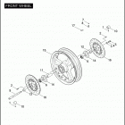 FLHTCSE 1PJE CVO ELECTRA GLIDE (2004) Переднее колесо