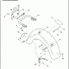 FLHTCSE 1PJE CVO ELECTRA GLIDE (2004) Задний бампер