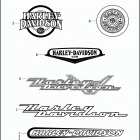 FLHTI 1FVW ELECTRA GLIDE STANDARD (2004) FUEL TANK TRIM