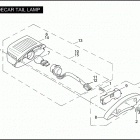 SIDECAR FOR FLHT 8SLX FLHT SIDECAR (2004) SIDECAR TAIL LAMP
