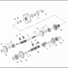 FLHTC 1DJV ELECTRA GLIDE CLASSIC (2003) TRANSMISSION GEARS