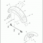 FXDP 1GKV DYNA DEFENDER (2003) FRONT & REAR FENDER