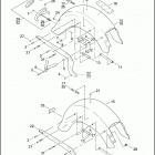 FLSTS 1BRY HERITAGE SPRINGER (2003) REAR FENDER & SUPPORTS - FLSTC / I, FLSTF / I & FL...