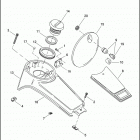 FLHTC 1DJV ELECTRA GLIDE CLASSIC (2003) FUEL TANK CONSOLE - FLHT & FLTR MODELS