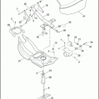 FLHTPI 1FMW ELECTRA GLIDE STANDARD POLICE (2003) SEAT & REAR FRAME RAILS