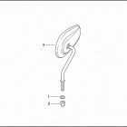 FLHTC 1DJV ELECTRA GLIDE CLASSIC (2003) Зеркало