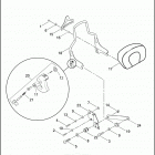 FLHRSEI 1PDC CVO ROAD KING (2002) PASSENGER BACKREST
