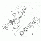 VRSCA 1HAZ VRSCA V-ROD (2003) PISTONS AND CRANKSHAFTS