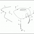 FLHTCUI 1FCW ULTRA CLASSIC (2003) FUEL TANK  - FUEL INJECTED FLHTCUI, FLHTCI, FLHTI ...