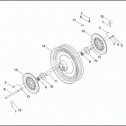 FLHRSEI2 1PGE CVO ROAD KING (2003) Переднее колесо