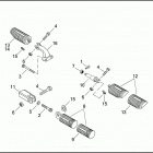 XL883 4CAM SPORTSTER 883 (2003) Подножки