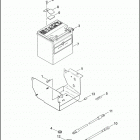 FLHTC 1DJV ELECTRA GLIDE CLASSIC (2003) BATTERY, TRAY & CABLES