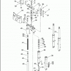 FLSTCI 1BWB HERITAGE SOFTAIL CLASSIC (2003) FRONT FORK - FLSTC / I & FLSTF / I