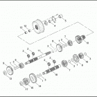 FXD 1GHV DYNA SUPER GLIDE (2003) TRANSMISSION GEARS