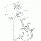FXD 1GHV DYNA SUPER GLIDE (2003) PISTONS AND FLYWHEEL ASSEMBLY - TWIN CAM 88 ™