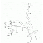VRSCA 1HAZ VRSCA V-ROD (2003) HANDLEBAR & THROTTLE CONTROL