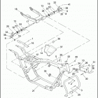 FLHTC 1DJV ELECTRA GLIDE CLASSIC (2003) FRAME, REAR FORK & JIFFY STAND