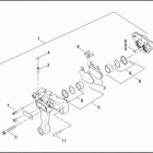 FLHTC 1DJV ELECTRA GLIDE CLASSIC (2003) Задний суппорт