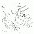 XL883 4CAM SPORTSTER 883 (2003) FRAME, REAR FORK & JIFFY STAND