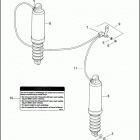 FLHTC 1DJV ELECTRA GLIDE CLASSIC (2003) REAR SHOCK ABSORBERS & AIR SUSPENSION SYSTEM