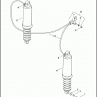 FLHRSEI2 1PGE CVO ROAD KING (2003) REAR SHOCK ABSORBERS & AIR SUSPENSION SYSTEM