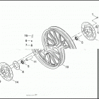 XL883 4CAM SPORTSTER 883 (2003) FRONT WHEEL - CAST