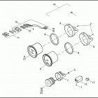 FLHTPI 1FMW ELECTRA GLIDE STANDARD POLICE (2003) INSTRUMENTS - FLHTPI